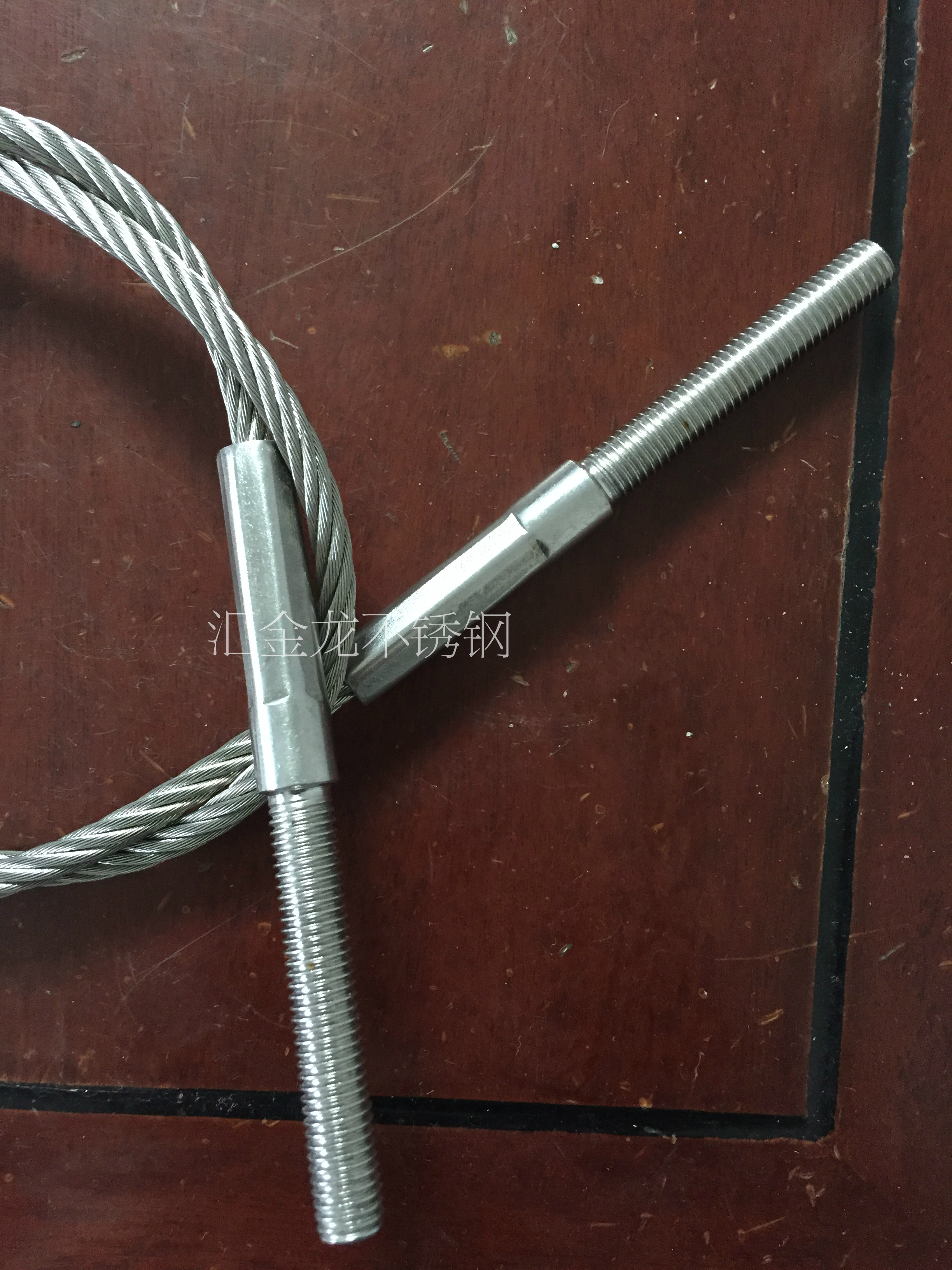 304/316不锈钢钢丝绳锁紧器调节器锁具锁扣锁帽 楼梯立柱护栏拉绳