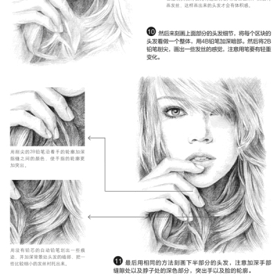 铅笔素描从入门到精通人物篇 素描基础教程教材书籍 自学手绘肖像画