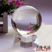 透明白水晶球K9人造水晶球镇宅风水球摆件转运球魔术球摄影球 特价