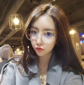 潮度数圆框素颜眼镜框女学生软妹 复古近视圆脸框架眼镜平光女韩版