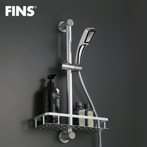 花洒支架 免打孔吸盘式花洒底座 可调节淋浴喷