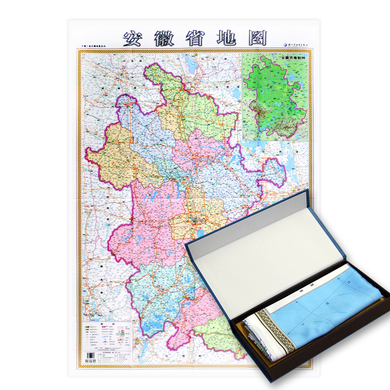 正品[安徽省地图]安徽省地图高清版评测 最新版