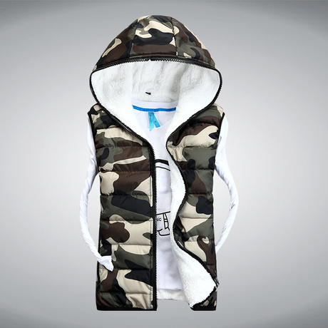 <em>淘宝网-男马甲</em>秋冬新款迷彩情侣装韩版羽绒棉