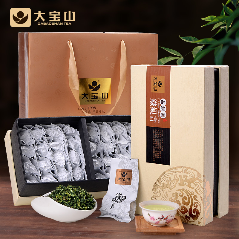 大宝山名茶 铁观音新茶茶叶 乌龙茶 安溪铁观音 浓香型礼盒装500g