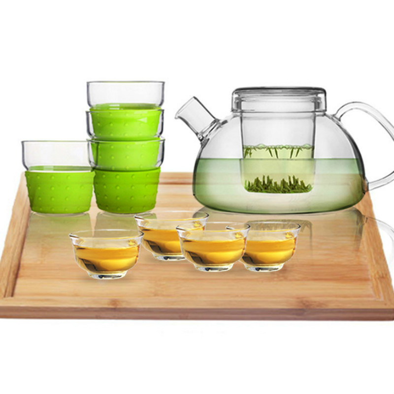 CG GLASS希奇水晶新款耐热玻璃茶具套装 整套花茶茶壶茶具
