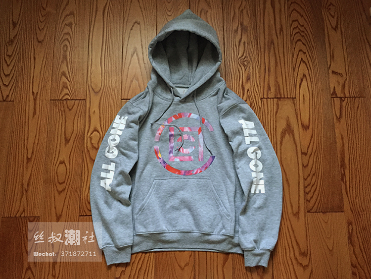 实力现货 clot all gone hoodie 限定 联名 卫衣 帽衫 加绒 情侣