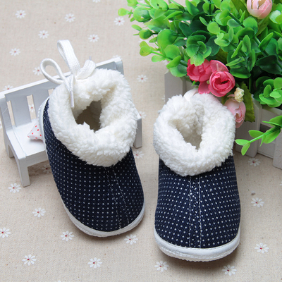 彩虹熊婴儿宝宝棉鞋1-2-3岁秋冬男女童鞋宝宝