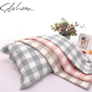 柔软透气三层纱布枕巾