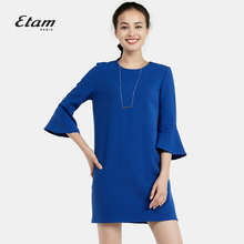 艾格 Etam 冬季优雅时尚 纯色连衣裙女16012250042图片