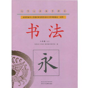 正版9年级/九年级(上) 书法 义务教育课本教科书 书法小学课本 陕西