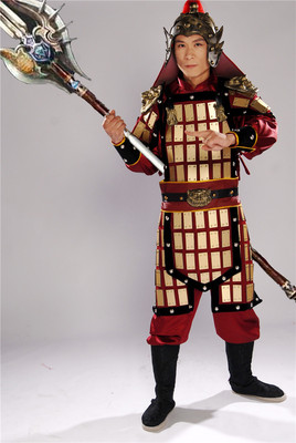 古装戏剧服装唐装汉服舞台演出服将军服铠甲盔甲士兵服装主题服装