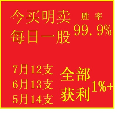 股票合作 超短线 今买明卖每日一股 私募内参 炒