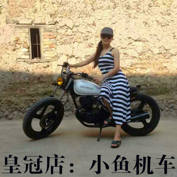 热销摩托车 小鱼机车 本田王款 cbt125双缸改