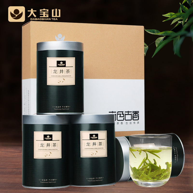 茶叶 绿茶 2016新茶 明前龙井茶 大宝山名茶 西湖茶叶礼盒装龙井