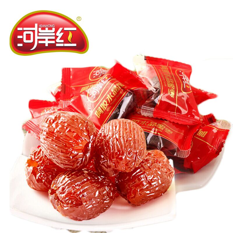 河岸红阿胶水晶蜜枣1000g 散装称重蜜饯 山东特产大枣 阿娇蜜枣