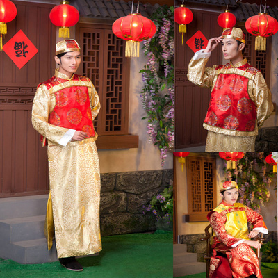 古装戏服男士地主少爷服装清朝阿哥贝勒王爷服装皇帝便服演出装男