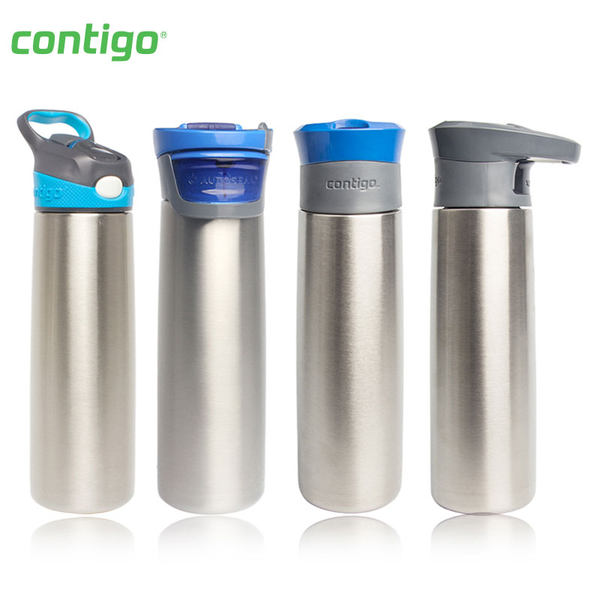 美国Contigo 不锈钢杯户外运动登山水杯 大容量旅行单层水杯800ml