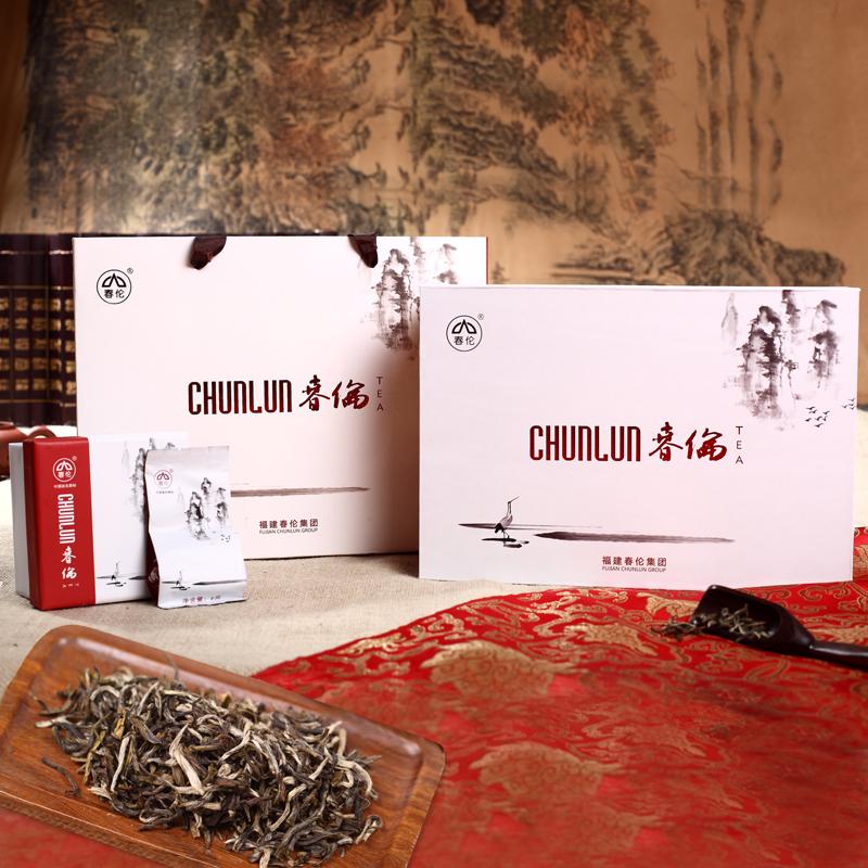 春伦特级福州茉莉花茶水墨风情浓香中国风实惠礼盒装送长辈