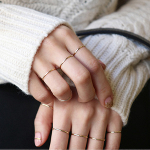 chiclife925纯银极简戒指