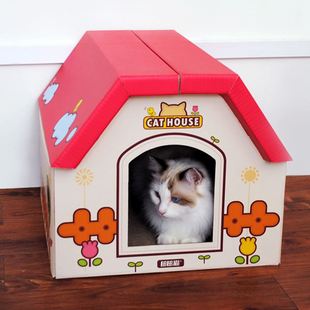 手工积木邮田田猫房子瓦楞纸森宝椭圆形猫窝猫抓板猫纸包创意瓦楞梅赛德斯奔驰图片