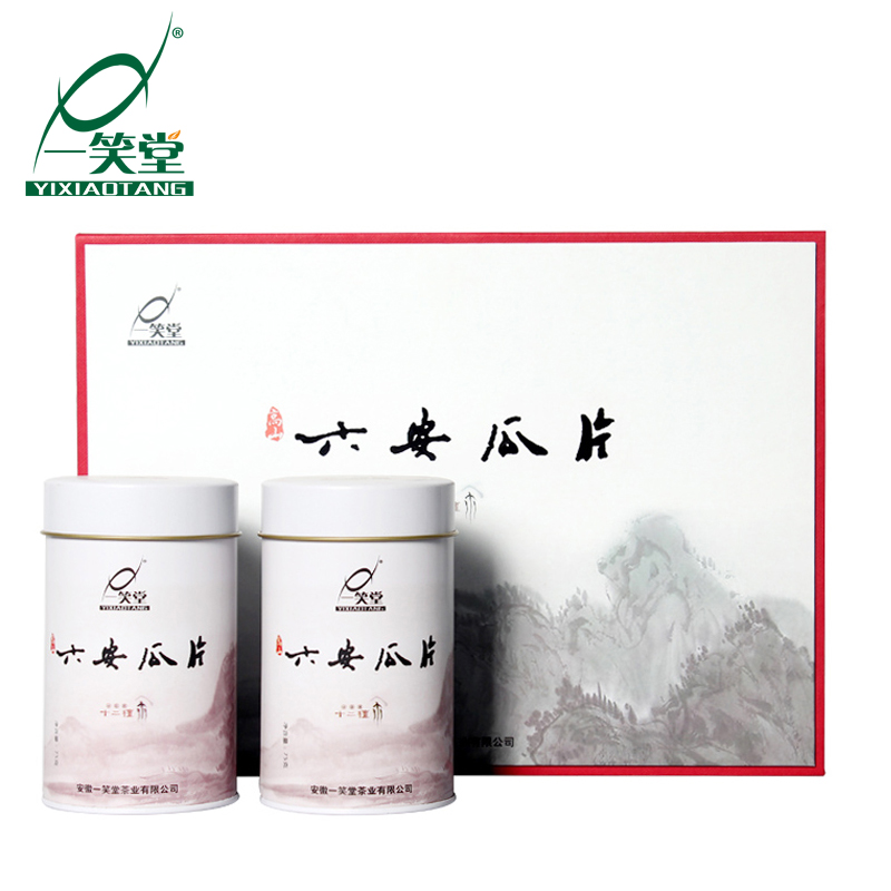 一笑堂茶叶 雨前绿茶 十二檀高山手工六安瓜片2016新茶150g礼盒装