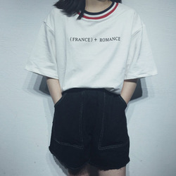 韩版新款春夏纯色圆领短袖T恤女装学生休闲百搭上衣宽松显瘦体恤