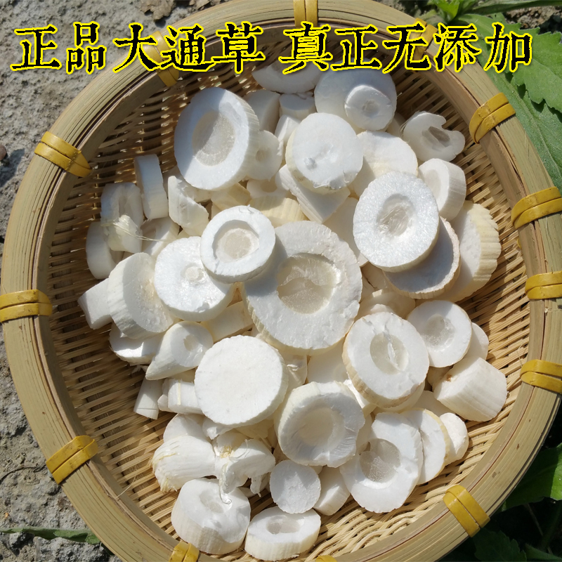 寻百草 中药材通草 野生通草大通草 通草茶 通乳下奶无硫新货50克