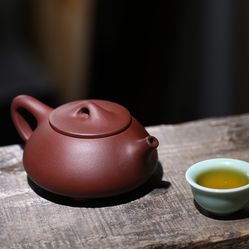 宜兴正宗紫砂壶 名家纯全手工泡茶壶功夫茶具 原矿底槽清石瓢壶