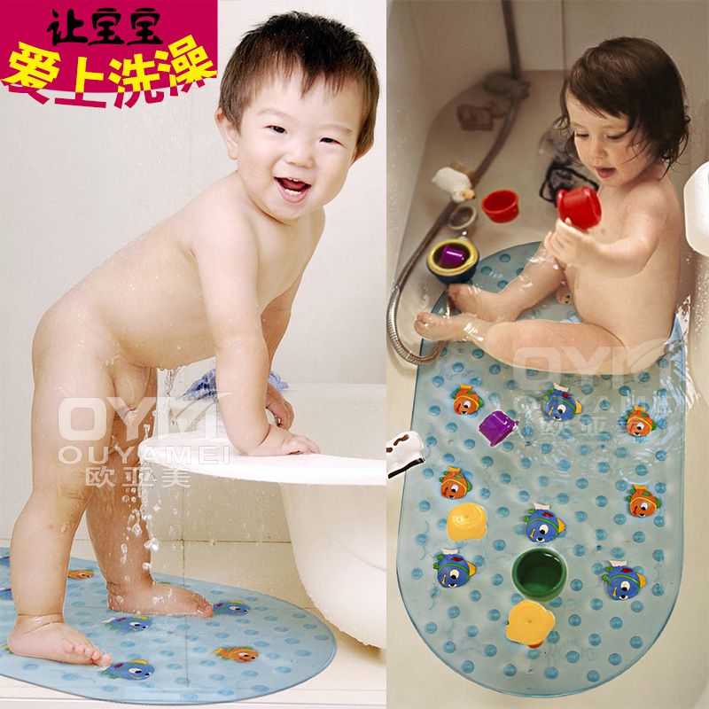 欧亚美儿童浴室防滑垫卡通吸盘宝宝浴缸地垫卫生间婴儿洗澡浴盆垫
