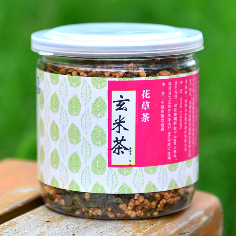 花草茶 原装日韩进口玄米茶 特级玄米茶 清蒸绿茶炒米 125克