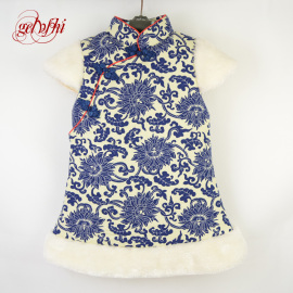 推荐最新儿童加棉旗袍 儿童棉旗袍裁剪图信息