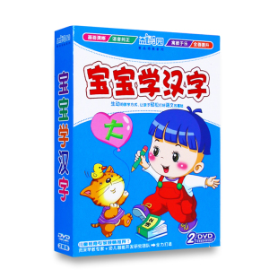 幼儿童宝宝学汉字启蒙早教动画教材视频DVD