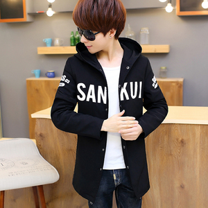 秋季男士中长款风衣夹克薄外套韩版修身衣服潮