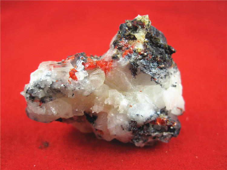 雄黄 石黄鸡冠石之家矿物标本 Realgar 3553