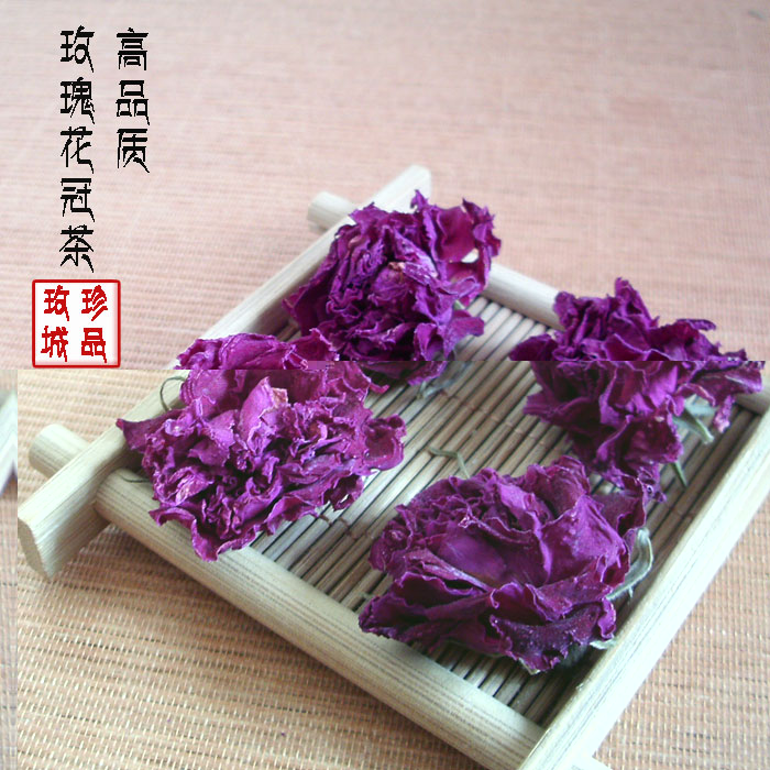 特级平阴玫瑰花冠，花草茶，无硫干玫瑰花茶玫瑰花冠王