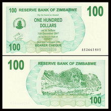 外国纸币 2006年版 非洲 津巴布韦100元 全新UNC
