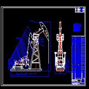 抽油机 双驴头抽油机装配图/机械设计/机械图纸 081