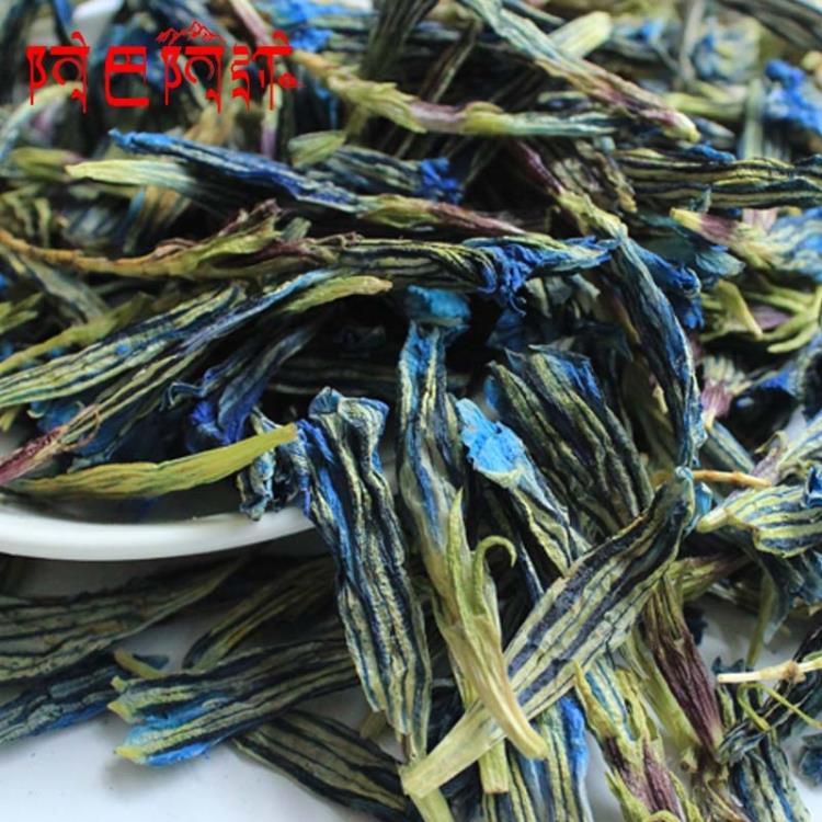 西藏特产天然野生高品质全花无根茎植物花草茶龙胆花茶250g