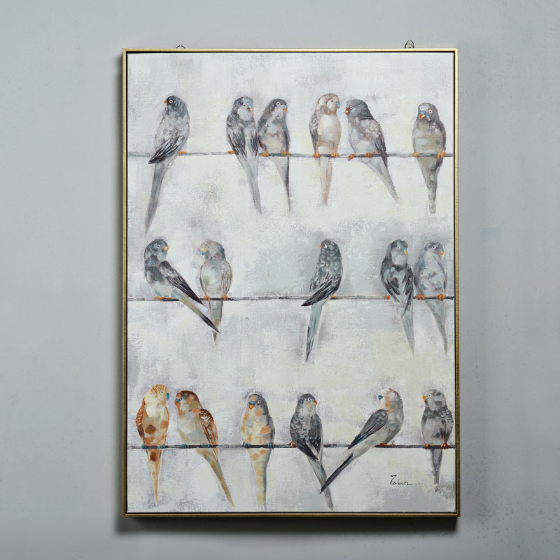 现代简约抽象画手绘麋鹿油画客厅卧室墙壁挂画书房餐厅玄关装饰画