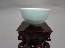 高温釉之豆青釉茶杯 酒杯 收藏 厂货瓷 古玩 古瓷器 景德镇文革瓷
