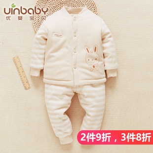 宝宝冬装棉衣套装一岁小童男女孩外套婴儿棉服