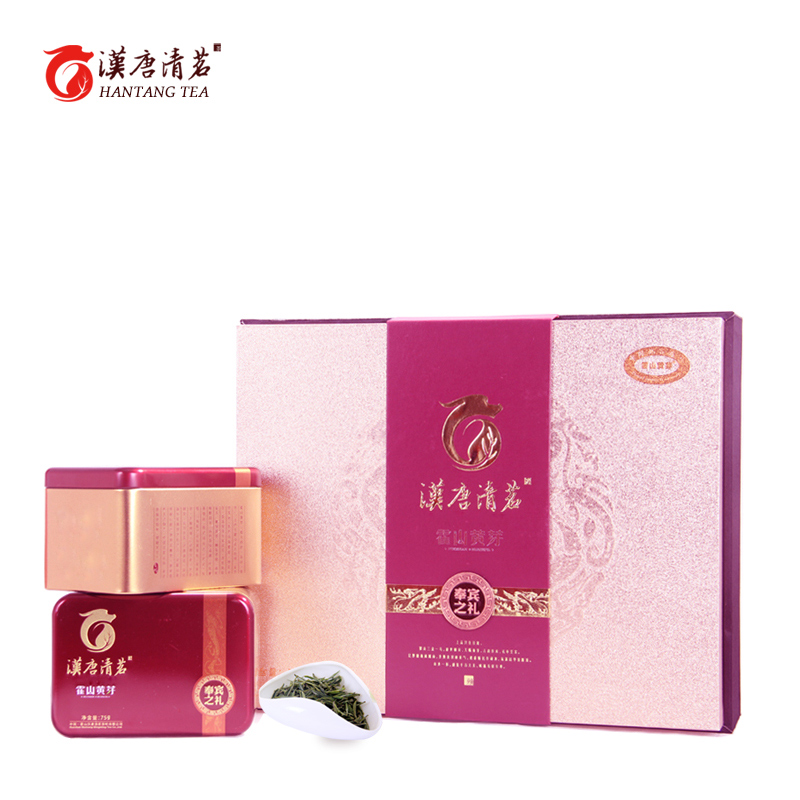 汉唐清茗霍山黄芽茶金鸡山原产黄芽茶叶送精美手提袋 高档礼盒装