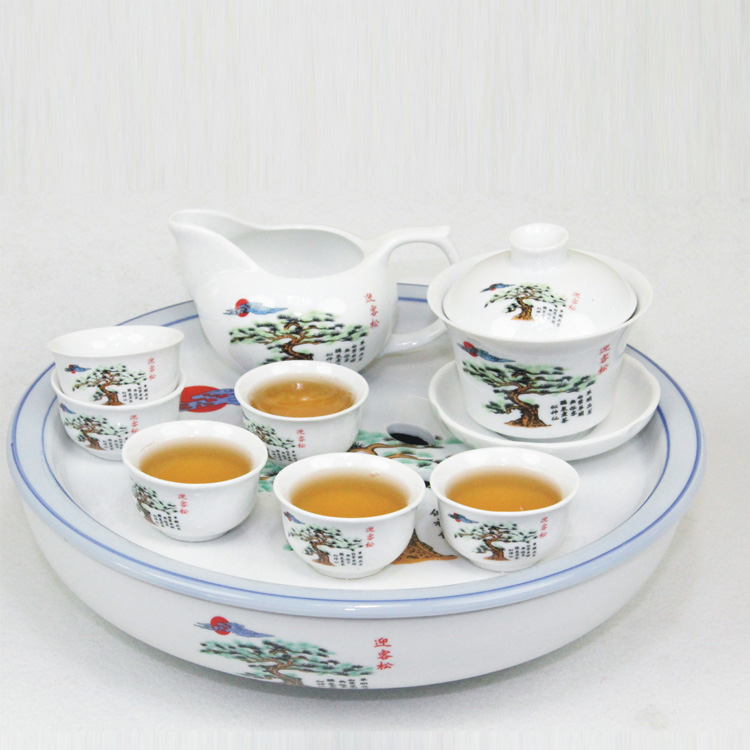 潮州陶瓷功夫茶具套装陶瓷茶壶茶杯套装潮汕功夫茶具支持批发包邮