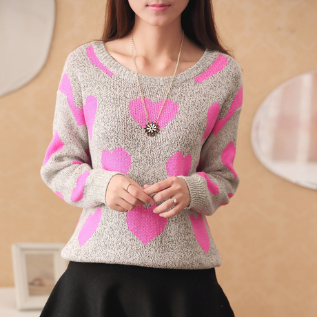 淘宝网-圆领<em>毛衣</em>女冬厚 韩国复古修身<em>加厚套头</em>