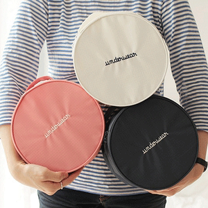 圆形旅行文胸包内衣收纳包