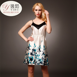 <em>品牌</em>团<em>真丝睡衣100%</em>桑蚕丝睡衣吊带睡裙性感