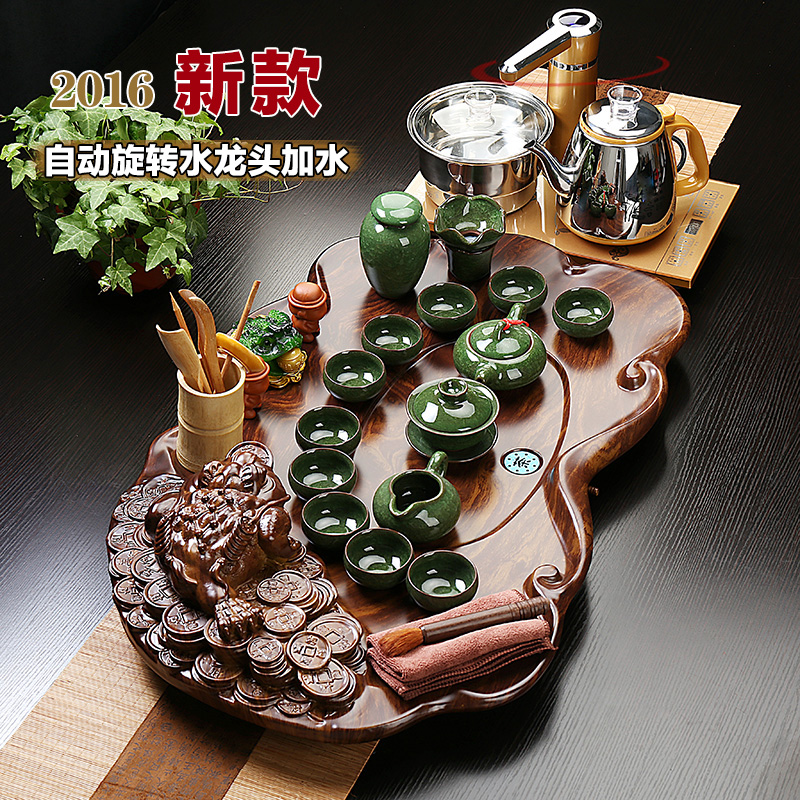 茶具套装特价包邮  整套功夫紫砂茶具套组四合一全自动电磁炉茶海