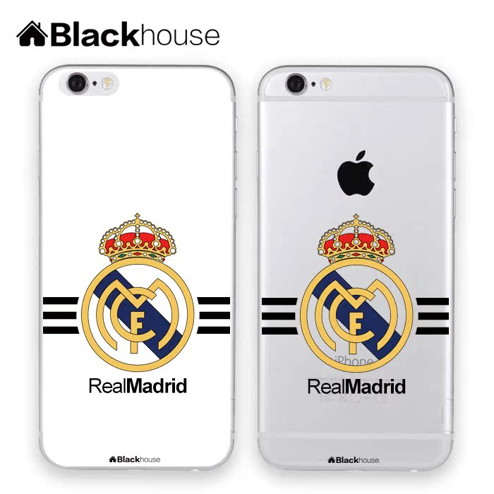 blackhouse小黑屋 皇马手机壳皇家马德里realmadrid足球c罗全包邮