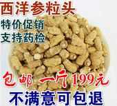 包邮 整枝西洋参500克 东北长白山西洋参粒头小个花旗参段
