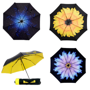 超强遮阳防晒防紫外线超轻小黑伞